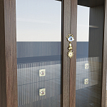 Дизайнерский шкаф витрина Elsa Dreams Walnut с 4-мя ящиками варинант исполнения - 5 | Loft Concept в Краснодаре