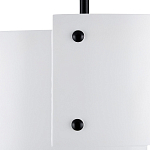 Потолочный светильник круглый светодиодный Semicircular White Panels белый варинант исполнения - 1 | Loft Concept в Краснодаре