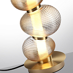 Настольная лампа с 3-мя рифлеными стеклянными шарами Marcelh Light варинант исполнения - 4 | Loft Concept в Краснодаре