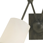 Бра с двумя тканевыми абажурами в форме цилиндра Prerequisites варинант исполнения - 1 | Loft Concept в Краснодаре