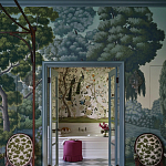 Обои ручная роспись Malmaison Special Colourway on Auguste scenic paper варинант исполнения - 2 | Loft Concept в Краснодаре