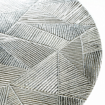 Кофейный столик с рельефной столешницей из металла Aplika Silver варинант исполнения - 2 | Loft Concept в Краснодаре