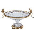 Чаша из прозрачного стекла с рельефным ободком и фигурками стрекоз Eden Garden варинант исполнения - 1 | Loft Concept в Краснодаре