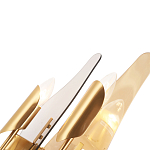 Бра с двумя плафонами дымчатого и янтарного цвета Vertical Glass варинант исполнения - 1 | Loft Concept в Краснодаре