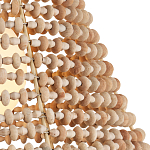 Подвесной светильник в форме колокола из деревянных бусин Wooden Beads варинант исполнения - 2 | Loft Concept в Краснодаре