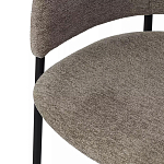 Стул полукруглый с каркасом из металла и мягким сиденьем и спинкой Soft Chenille варинант исполнения - 2 | Loft Concept в Краснодаре