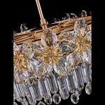 Люстра круглая с декоративными элементами в виде крупных хрустальных цветов Palace Gardens варинант исполнения - 4 | Loft Concept в Краснодаре