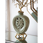 Ваза зеленая с бронзовыми ветвями и фарфоровыми рыбками Eden Garden варинант исполнения - 3 | Loft Concept в Краснодаре