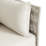 Диван садовый с плетеными ремешками и спинкой  Kleo варинант исполнения - 3 | Loft Concept в Краснодаре