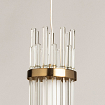 Подвесной светильник с цилиндром из прозрачных стеклянных трубок Nembus варинант исполнения - 9 | Loft Concept в Краснодаре