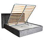 Кровать двуспальная серая с подъемным механизмом  Selecting the Best варинант исполнения - 2 | Loft Concept в Краснодаре