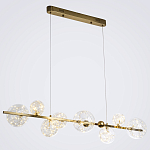 Дизайнерская линейная люстра с гирляндой внутри стеклянных плафонов Iona Garland Chandelier варинант исполнения - 2 | Loft Concept в Краснодаре