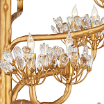 Люстра золотая в виде растения Golden Flower Glade варинант исполнения - 1 | Loft Concept в Краснодаре