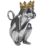 Статуэтка обезьяна в короне серебряная Golden Monkey варинант исполнения - 4 | Loft Concept в Краснодаре