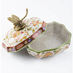 Фарфоровая шкатулка с бронзовой стрекозой Eden Garden варинант исполнения - 4 | Loft Concept в Краснодаре