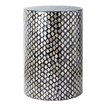 Столик круглый с инкрустацией Laura Black варинант исполнения - 1 | Loft Concept в Краснодаре