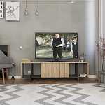 ТВ-тумба с откидной дверцей и 4-мя полками ZITANO TV STAND OAK варинант исполнения - 1 | Loft Concept в Краснодаре