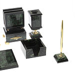 Настольный письменный набор из нефрита в подарочной коробке Victorious варинант исполнения - 5 | Loft Concept в Краснодаре