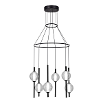 Люстра светодиодная с 6-ю сферическими стеклянными плафонами Splatter варинант исполнения - 1 | Loft Concept в Краснодаре