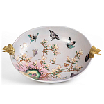 Белое фарфоровое блюдо с изображением бабочек Eden Garden варинант исполнения - 2 | Loft Concept в Краснодаре