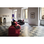 Дизайнерский модульный диван волнистой формы с цветным принтом Poltronova Superonda Sofa варинант исполнения - 9 | Loft Concept в Краснодаре