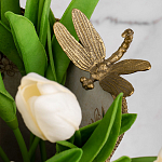 Декоративная ваза из фарфора с бронзовыми вставками Eden Garden варинант исполнения - 5 | Loft Concept в Краснодаре