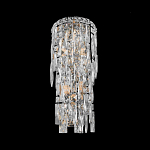 Бра с каскадом из прозрачного хрусталя и корпусом из металла цвета хром Constant Sparks варинант исполнения - 3 | Loft Concept в Краснодаре