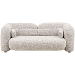 Дизайнерский двухместный диван с мягкими спинкой и подлокотниками бежевый Madelaine Sofa Beige варинант исполнения - 1 | Loft Concept в Краснодаре