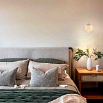 Подвесной светильник с янтарным рифленым стеклянным плафоном Ferm Living варинант исполнения - 7 | Loft Concept в Краснодаре