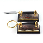 Настольный письменный набор из яшмы и долерита с декором Двуглавый орел Manager Organizer варинант исполнения - 5 | Loft Concept в Краснодаре