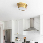 Потолочный светильник круглый цвета состаренная латунь Modern Simple Ceiling Light варинант исполнения - 3 | Loft Concept в Краснодаре