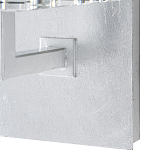 Бра серебряное с фактурным прозрачным абажуром Optical Crystal варинант исполнения - 2 | Loft Concept в Краснодаре