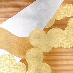 Обои ручная роспись в стиле Арт-деко Namban Colourway SC-290 on Deep Rich Gold gilded paper варинант исполнения - 1 | Loft Concept в Краснодаре