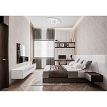 Потолочный светильник овальной формы белого цвета с 7-ю лампами Lunar Pebbles варинант исполнения - 12 | Loft Concept в Краснодаре