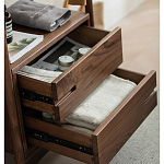 Вешалка деревянная с 2- мя ящиками Moon Walnut Furniture варинант исполнения - 9 | Loft Concept в Краснодаре