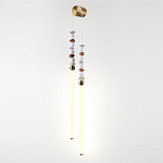 Бра с 2-мя вертикальными акриловыми светодиодными трубками и декоративными шариками PEARLS Suspension варинант исполнения - 1 | Loft Concept в Краснодаре