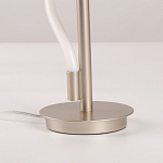 Настольная лампа белым изогнутым плафоном на круглой подставке Luke Lampco Tracer Lamp варинант исполнения - 11 | Loft Concept в Краснодаре