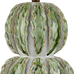 Настольная лампа с фактурным основанием с сочетании белого и зеленого цветов Festoon варинант исполнения - 1 | Loft Concept в Краснодаре