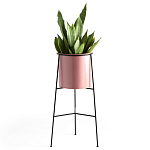Кашпо из металла Elevated Planters розовое варинант исполнения - 1 | Loft Concept в Краснодаре