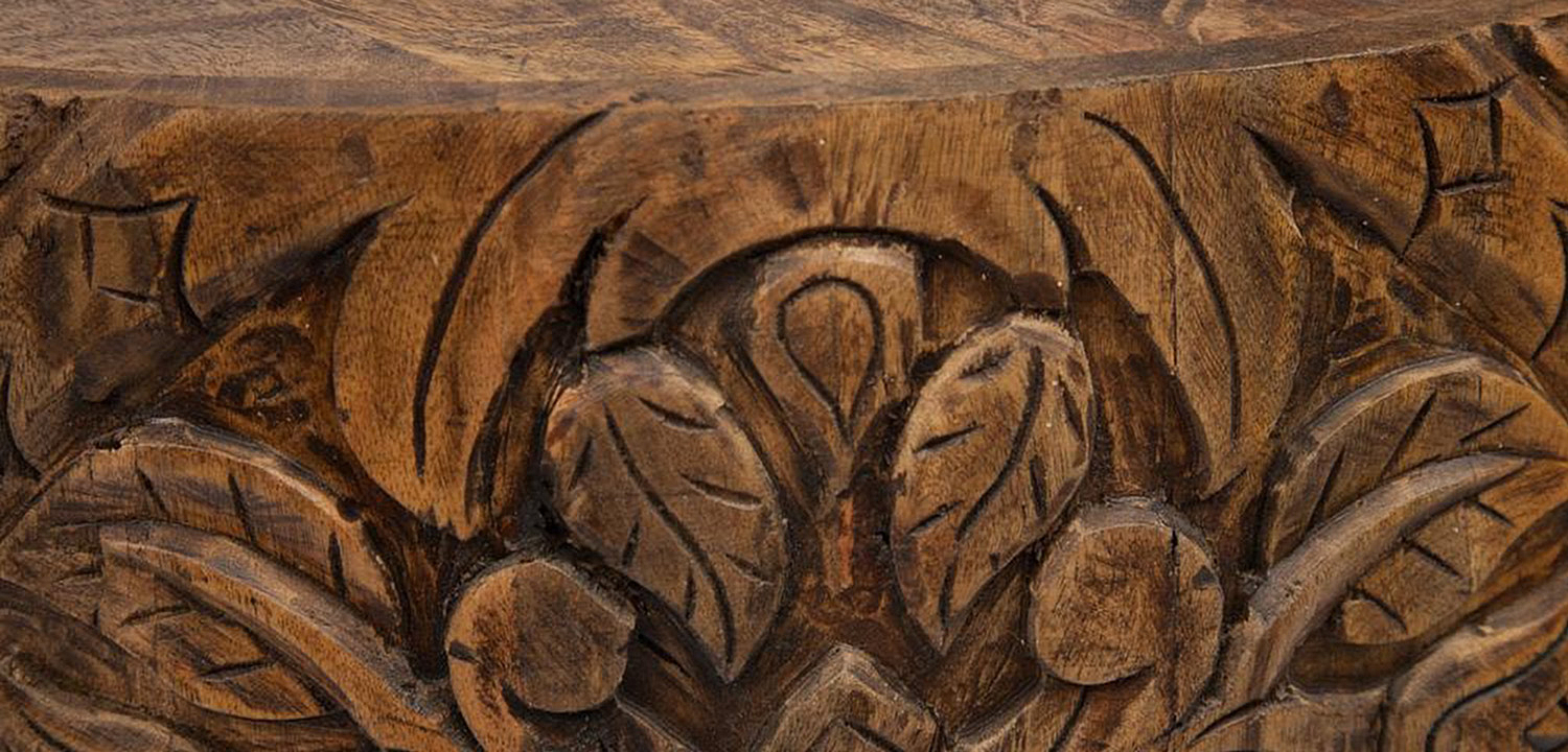 Кофейный стол Indian Carved Mango Tree  - Loft-Concept в Краснодаре