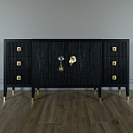 Большой Комод-буфет Elsa Dreams Black с ящиками варинант исполнения - 3 | Loft Concept в Краснодаре