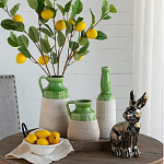 Статуэтка заяц из текстурированной терракоты и покрытый глянцевой краской под бронзу Rabbit Charm  варинант исполнения - 6 | Loft Concept в Краснодаре