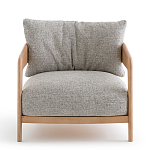 Кресло с каркасом из массива ясеня Deniaud Ash Grey Armchair варинант исполнения - 2 | Loft Concept в Краснодаре