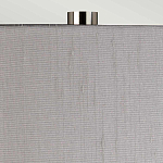 Настольная лампа с цилиндрическим абажуром и прозрачным стеклянным основанием Quintiesse варинант исполнения - 6 | Loft Concept в Краснодаре