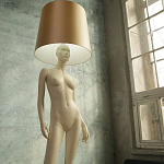 Лампа MANNEQUIN LAMP с абажуром изгибы тела варинант исполнения - 7 | Loft Concept в Краснодаре
