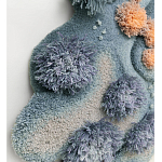 Тканый вручную Большой абстрактный гобелен Frost Forest варинант исполнения - 2 | Loft Concept в Краснодаре