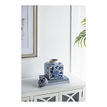 Ваза с крышкой в китайском стиле Oriental Blue & White Ornament Vases варинант исполнения - 3 | Loft Concept в Краснодаре