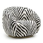 Кресло Bear с принтом Зебра варинант исполнения - 1 | Loft Concept в Краснодаре