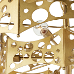 Люстра фигурная золотого цвета Corrugated Panels варинант исполнения - 2 | Loft Concept в Краснодаре