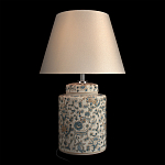 Настольная лампа цилиндрическая с цветочной росписью Lamp Flower Painting варинант исполнения - 3 | Loft Concept в Краснодаре